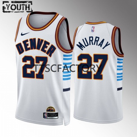 Maillot Basket Denver Nuggets Jamal Murray 27 Nike 2022-23 City Edition Bleu Swingman - Enfant